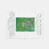 Mein Lebensauslese Krebs Gedicht weiche Fleece-Dec Fleecedecke (Vorderseite (Horizontal))