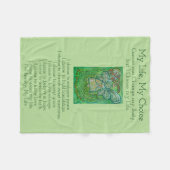 Mein Lebensauslese Krebs Gedicht weiche Fleece-Dec Fleecedecke (Vorderseite (Horizontal))