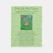 Mein Lebensauslese Krebs Gedicht weiche Fleece-Dec Fleecedecke (Vorderseite)