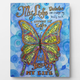 Mein Lebensdiabetes Inspirationsgedicht Plaque Fotoplatte