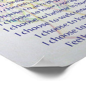 Mein Lebensdiabetes Inspirationsgedicht Poster (Ecke)