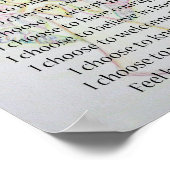 Mein Lebensdiabetes Inspirationsgedicht Poster (Ecke)