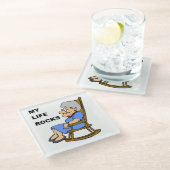 MEIN LEBENSGEHÄUSE GLASUNTERSETZER (Schrägansicht)