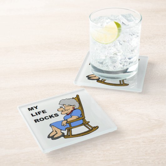 MEIN LEBENSGEHÄUSE GLASUNTERSETZER (Schrägansicht)