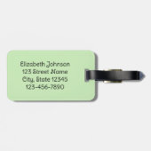 Mein Leg Hurts Gingerbread Cookie auf Französisch Gepäckanhänger (Rückseite horizontal)