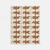 Mein Leg Hurts Gingerbread Cookie in französischem Fleecedecke (Vorderseite)