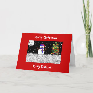 Mein Lehrer, frohe Weihnachten