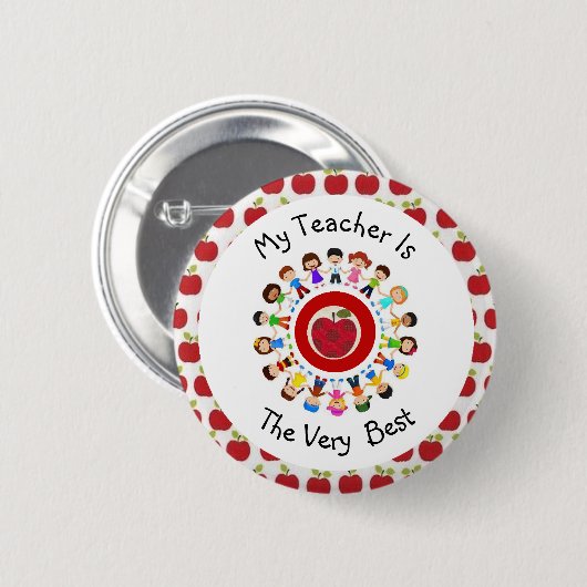 Mein Lehrer ist das sehr beste Knopf-Button Button (Vorne & Hinten)