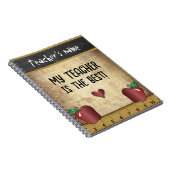 Mein Lehrer ist der Beste Notizblock (Rechte Seite)