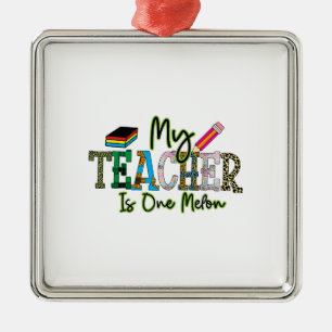 Mein Lehrer ist ein Melon Ornament Aus Metall