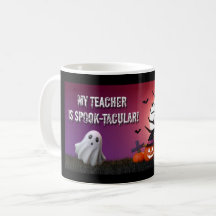 „Mein Lehrer ist spook‑tastisch!“ Halloween-Tasse