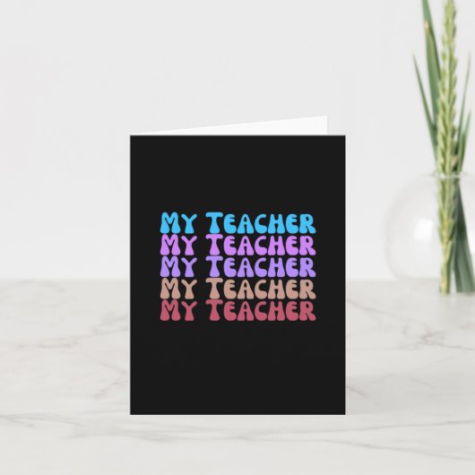 Mein Lehrer Karte (Vorderseite)