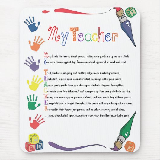 Mein Lehrer Mousepad (Vorne)