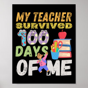 Mein Lehrer überlebte 100 Tage meiner Kinder 100 T Poster