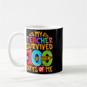Mein Lehrer überlebte 100 Tage meines Lebens. Kaffeetasse (Links)