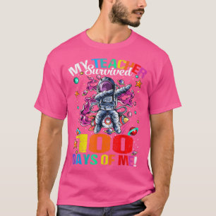 Mein Lehrer überlebte 100 Tage meines Raumfahrtamt T-Shirt