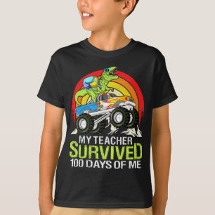 Mein Lehrer überlebte 100 Tage von mir Lustiger Di T-Shirt