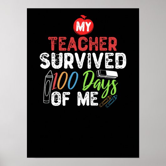 Mein Lehrer überlebte 100 Tage von mir Poster (Vorne)