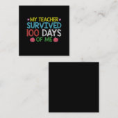 Mein Lehrer überlebte den 100. Tag meiner Schule (Vorne/Hinten)