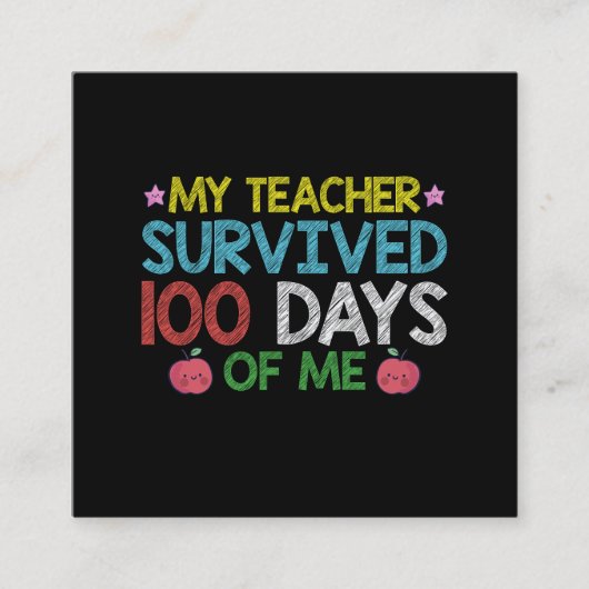 Mein Lehrer überlebte den 100. Tag meiner Schule (Vorderseite)