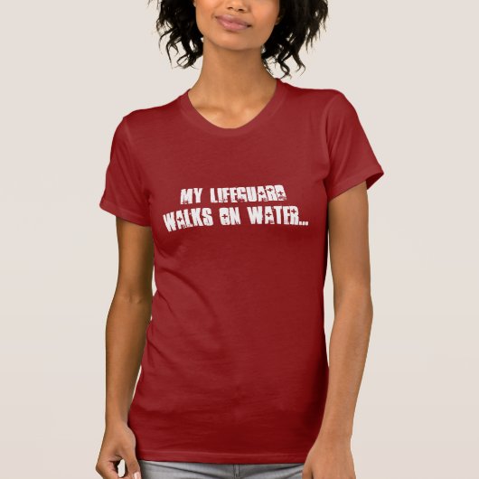 Mein Leibwächter geht auf Wasser… T-Shirt (Vorderseite)
