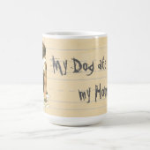 Mein Leonberger aß meine Hausaufgaben Kaffeetasse (Mittel)