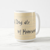 Mein Leonberger aß meine Hausaufgaben Kaffeetasse (VorderseiteRechts)