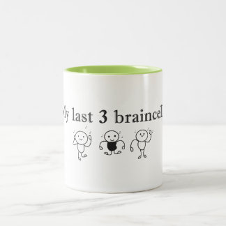 Mein Letzte 3 Hirnzellen Tanzende Blobs Zitat Zweifarbige Tasse