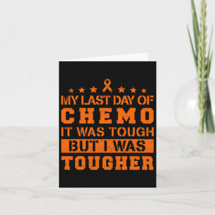 Mein letzter Chemo-Tag war hart, aber ich war flei Karte