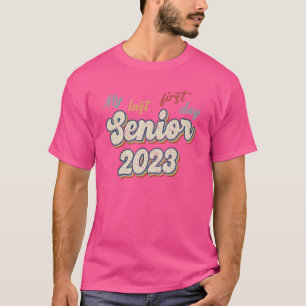 Mein letzter erster Senior 2023 zurück in die Vint T-Shirt