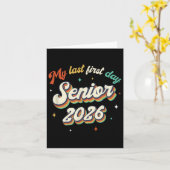 Mein letzter erster Senior 2026 zurück in die Vint Karte (Gelbe Blume)