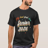 Mein letzter erster Senior 2026 zurück in die Vint T-Shirt (Vorderseite)
