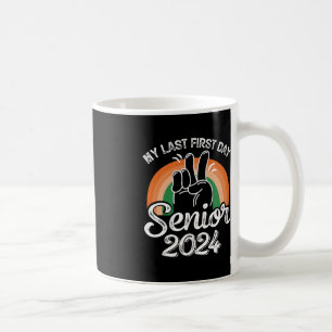 Mein letzter erster Tag Senior 2024 Retro Vintage Kaffeetasse