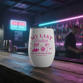 Mein letzter Rodeo Personalisiert rosa Junggeselin