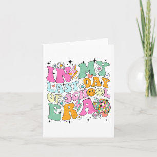 Mein letzter Schultag Era Sommer Lehrer Kinder  Karte