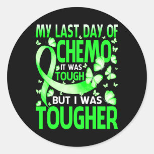Mein letzter Tag Chemo Brain Disabilities Awaren Runder Aufkleber