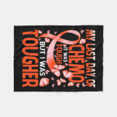 Mein letzter Tag Chemo Rsd Crps Sensibilisierungsb Fleecedecke (Vorderseite (Horizontal))