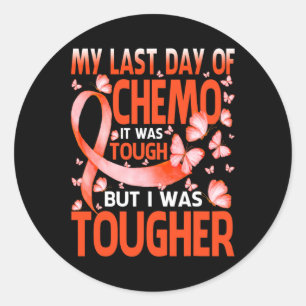Mein letzter Tag Chemo Rsd Crps Sensibilisierungsb Runder Aufkleber