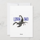 Mein Libra Papa Feiertagskarte (Rückseite)