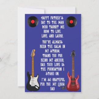 Mein Libra Papa Feiertagskarte