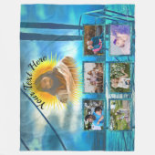 Mein Licht 0916 FotoCollage Fleecedecke (Vorderseite)