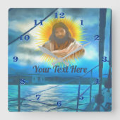 Mein Licht 0916 Quadratische Wanduhr (Vorderseite)