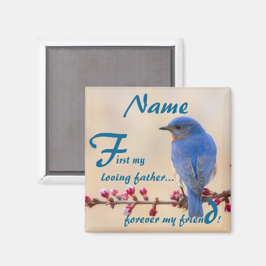 Mein liebender Vater Magnet (Vorderseite/Rückseite)