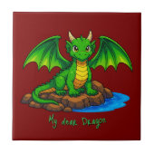 Mein lieber Drache Fliese (Vorderseite)