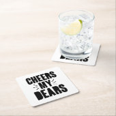 Mein lieber handgezeichnet Typografie-Design Rechteckiger Pappuntersetzer (Vor Ort)