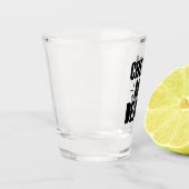 Mein lieber handgezeichnet Typografie-Design Schnapsglas (Links)