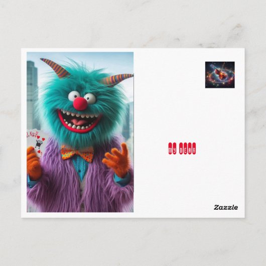 mein lieber Joker Postkarte (Rückseite)