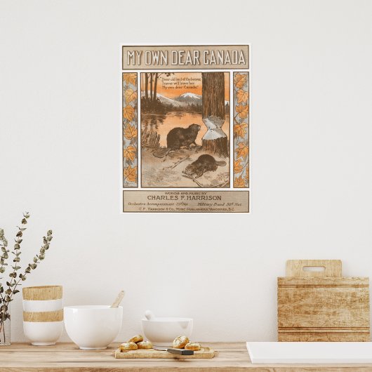 Mein lieber Kanada Poster (Küche)