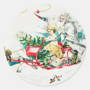 Mein lieber kleiner Freund - Weihnachtsfeiertag Runder Aufkleber