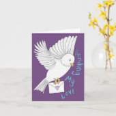 Mein Liebesvogel senden Karte (Gelbe Blume)